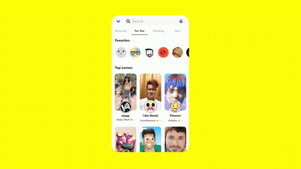 Dress Up - AR sur Snapchat - Forcinews