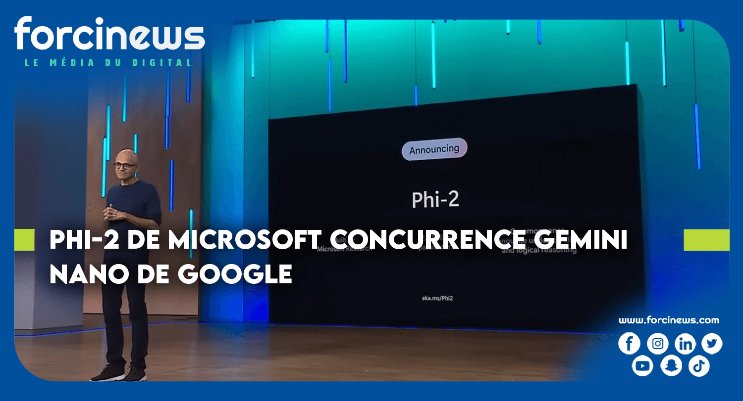 Phi-2 de Microsoft concurrence Gemini Nano de Google | Forcinews